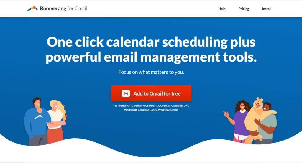 Boomerang - one click calender scheduling 